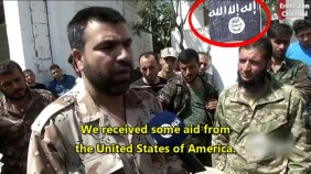 This May 2014 report by Jenan Moussa of Al-Aan News featured U.S.-backed and armed Syrian Revolutionaries Front (SRF) commander Jamal Maroof. McClatchy News later reported Maroof's SRF to be a recipient of TOW anti-tank missiles. Watch full news clip w/translation here. 